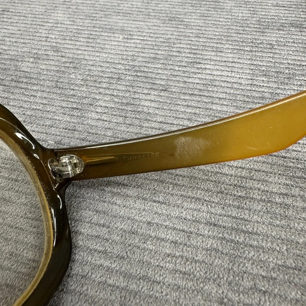 Vintage Y2K Austria Oversized Amber Green Gradient Eyeglasses 404 Retro Frames